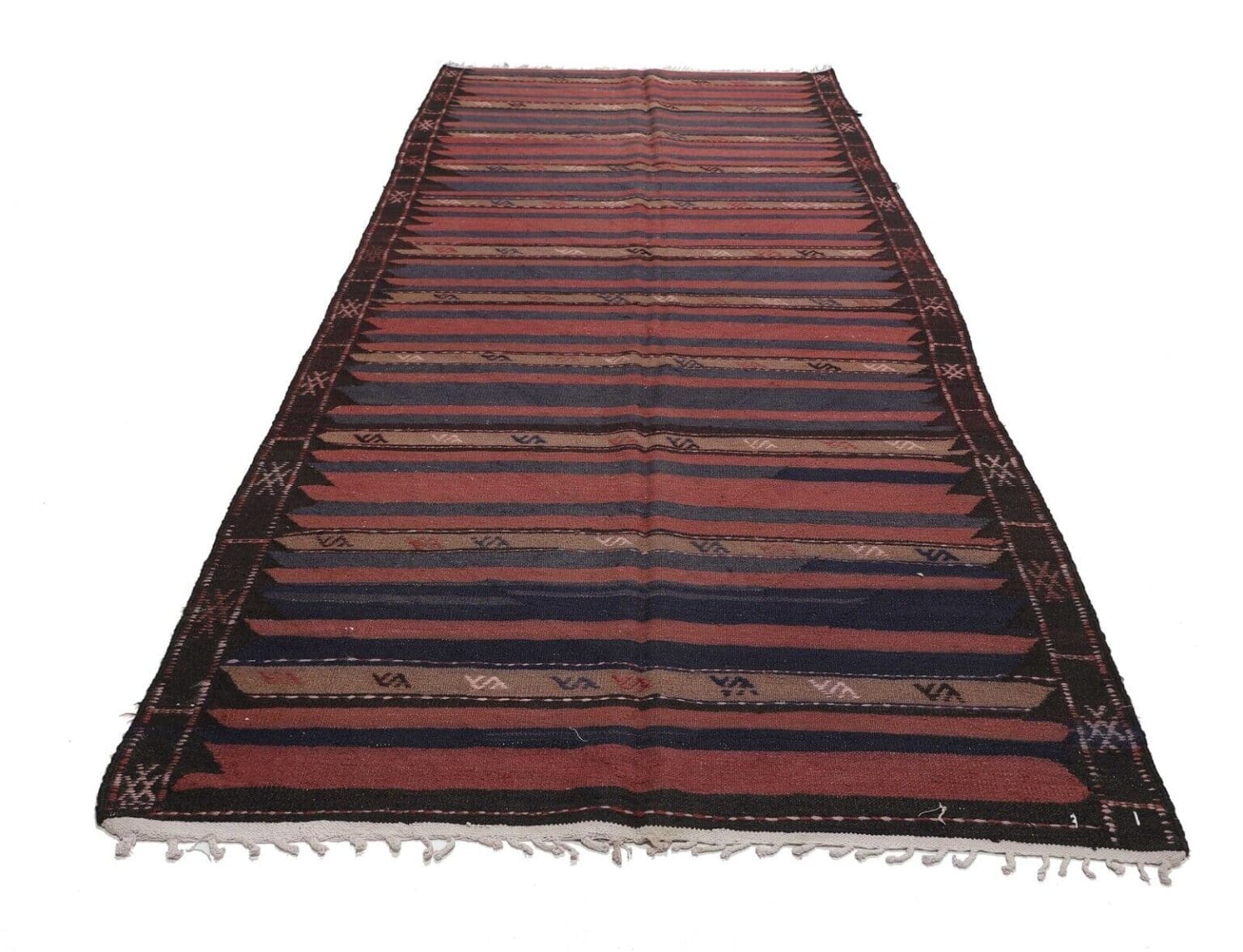 Orientteppich Ghashghai Fars 370 x 160 cm Wolle handgewebt