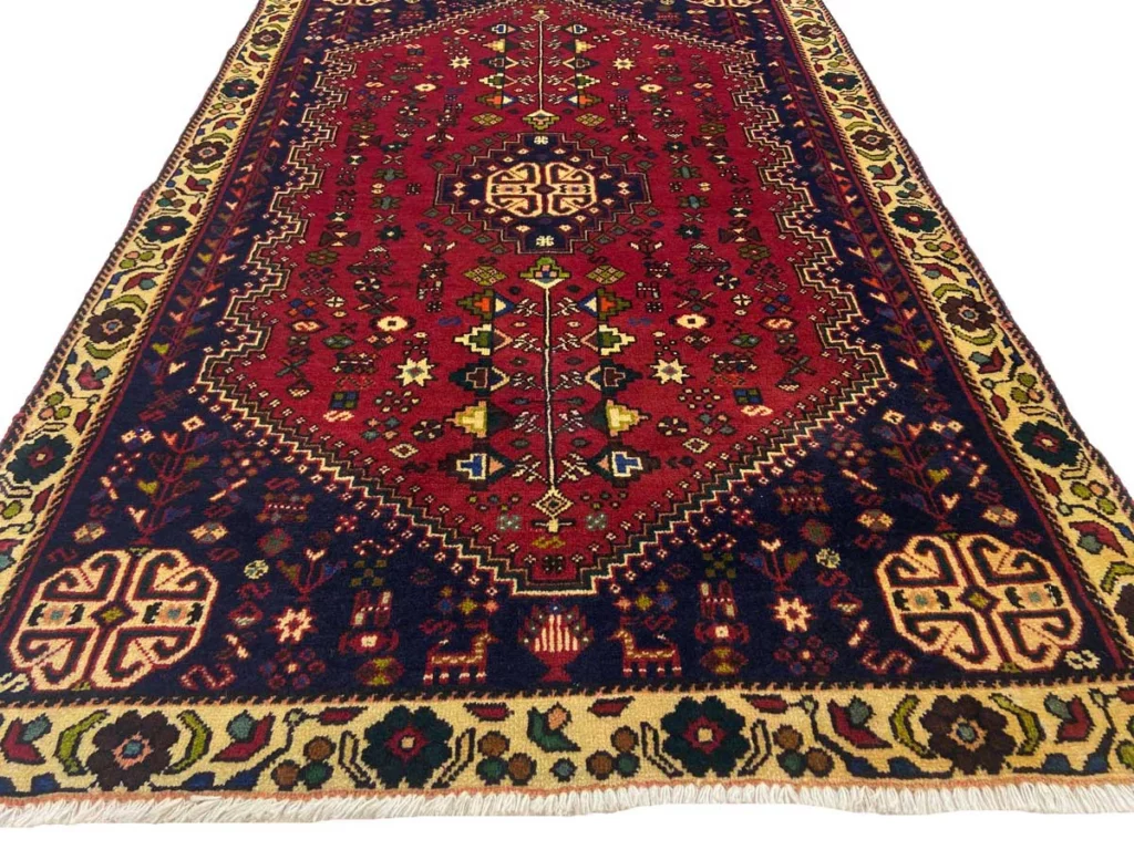abadeh-perserteppich-154-x-100-cm-120000-200000-knoten-m-1-4 Perserteppich Abadeh 154 x 100 cm Schurwolle handgeknüpft