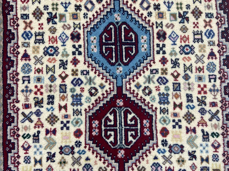 Perserteppich Abadeh 195 x 80 cm Wolle handgeknüpft