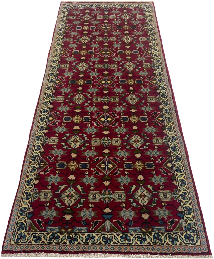 Perserteppich Abadeh 197 x 79 cm Wolle handgeknüpft