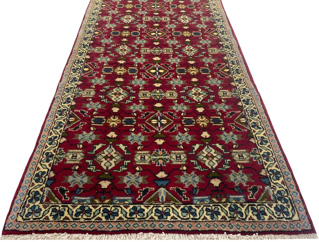 Perserteppich Abadeh 197 x 79 cm Wolle handgeknüpft