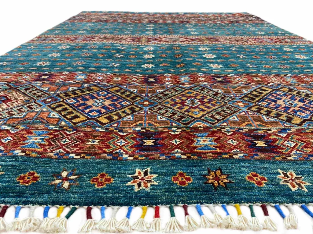Orientteppich Samarkand 182 x 129 cm Schurwolle handgeknüpft