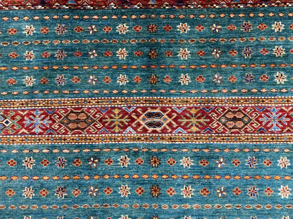 Orientteppich Samarkand 182 x 129 cm Schurwolle handgeknüpft