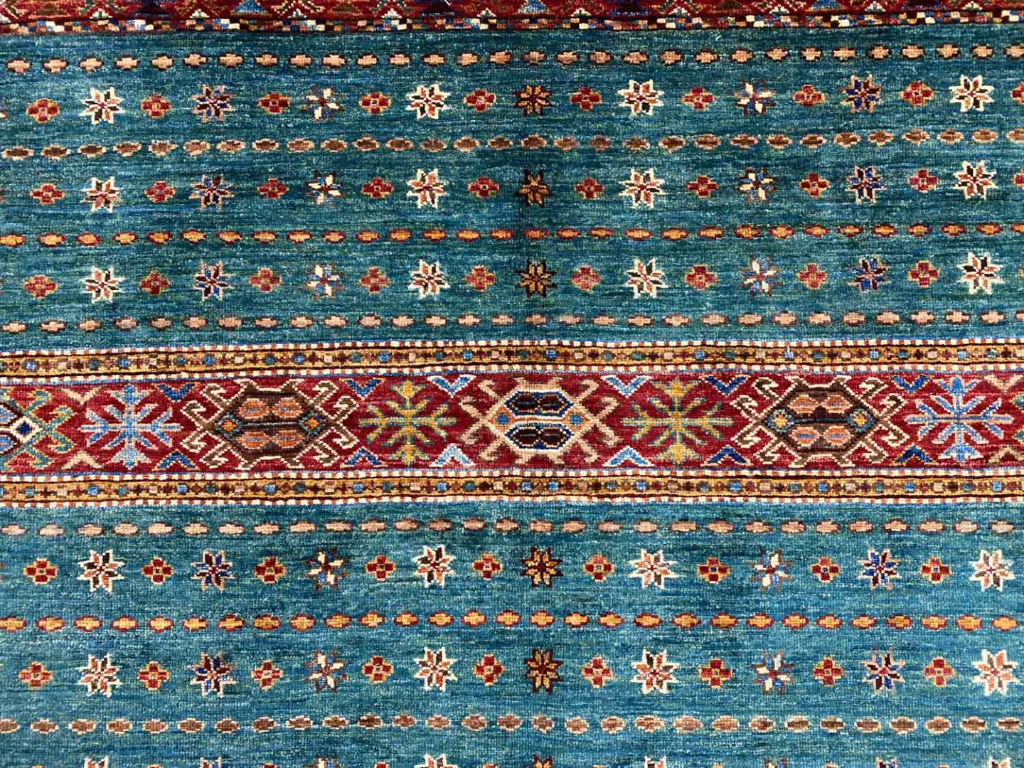 Orientteppich Samarkand 182 x 129 cm Schurwolle handgeknüpft