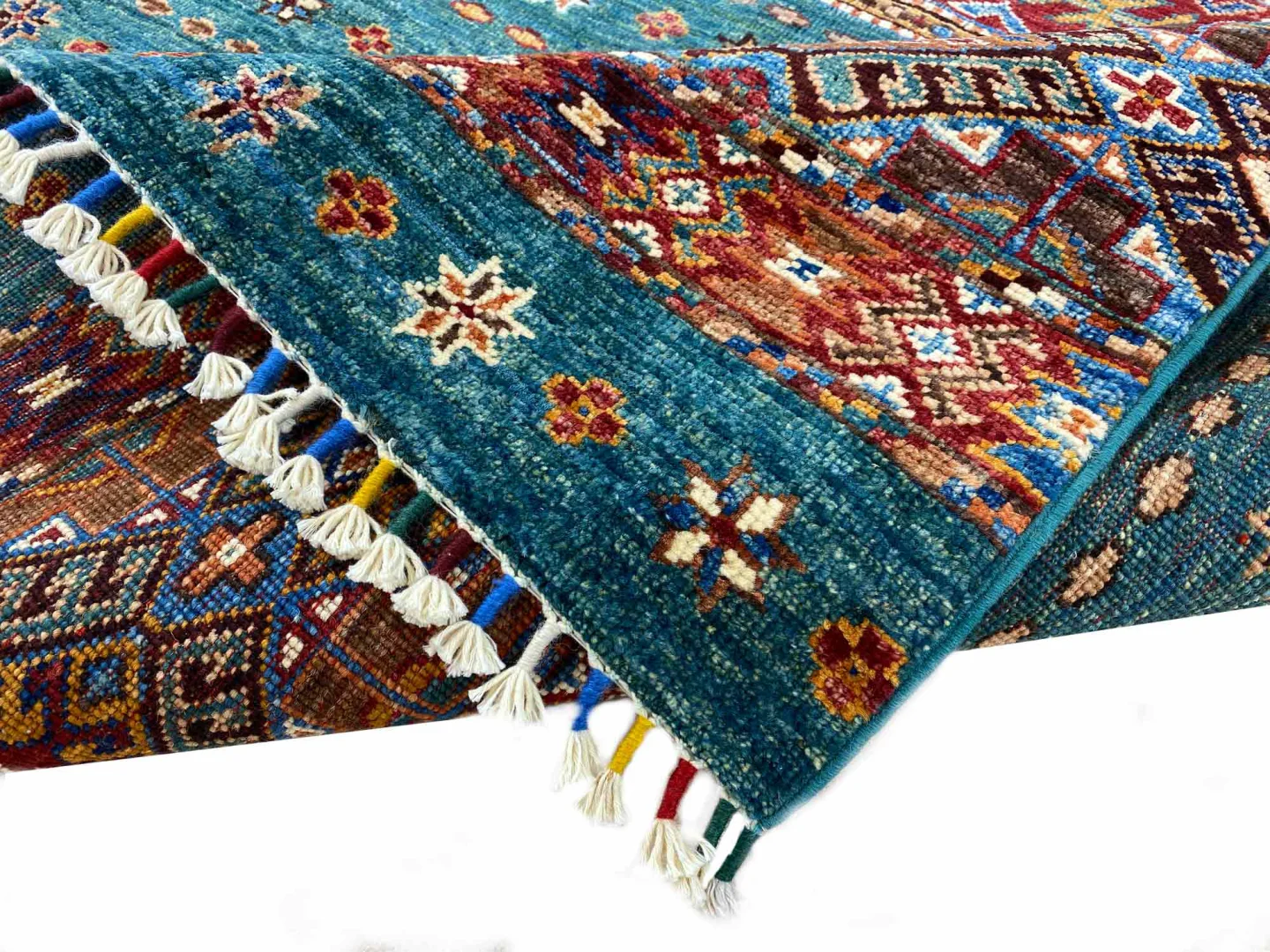 Orientteppich Samarkand 182 x 129 cm Schurwolle handgeknüpft