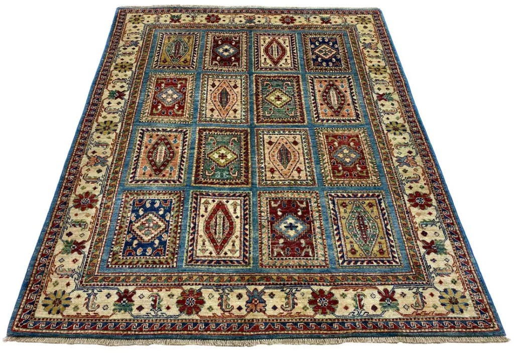 Orientteppich Samarkand 183 x 147 cm Wolle handgeknüpft