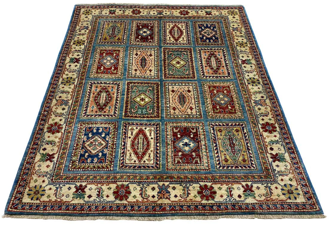 Orientteppich Samarkand 183 x 147 cm Wolle handgeknüpft