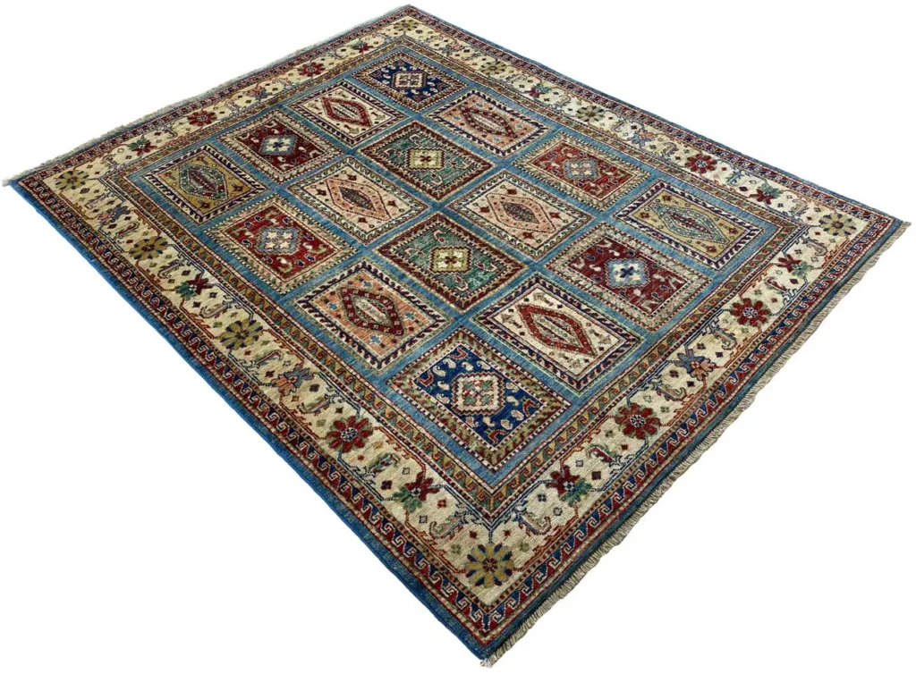 Orientteppich Samarkand 183 x 147 cm Wolle handgeknüpft
