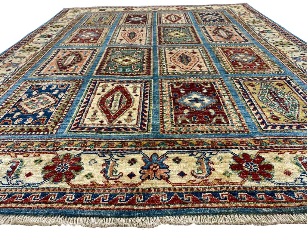 Orientteppich Samarkand 183 x 147 cm Wolle handgeknüpft