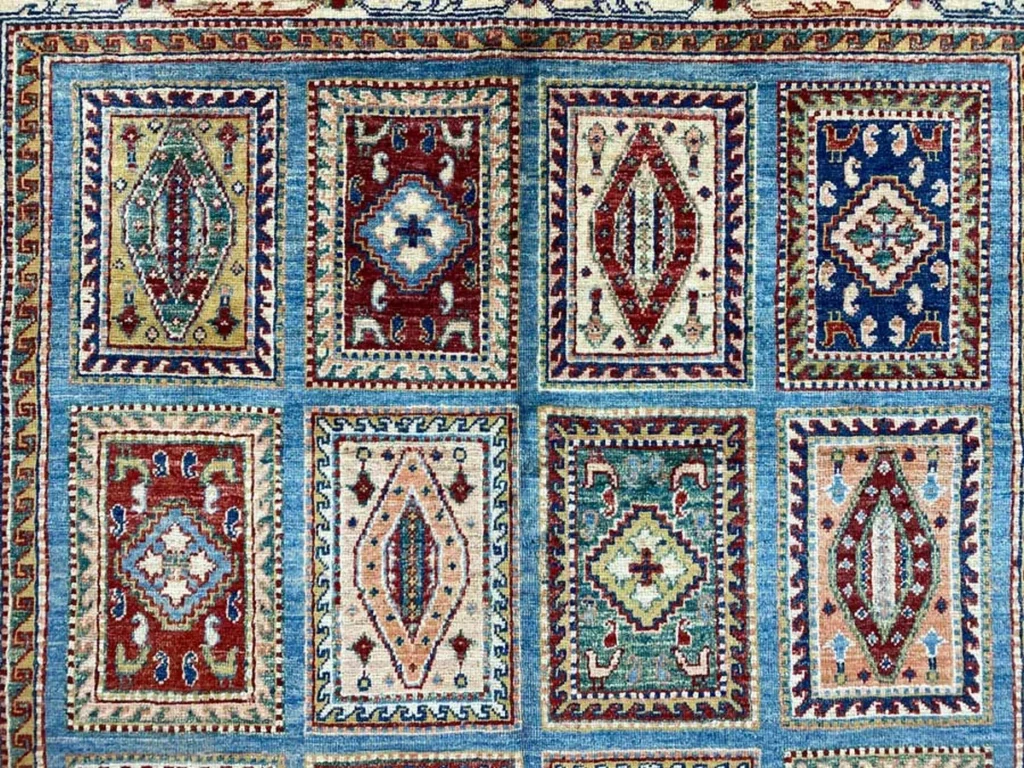 Orientteppich Samarkand 183 x 147 cm Wolle handgeknüpft