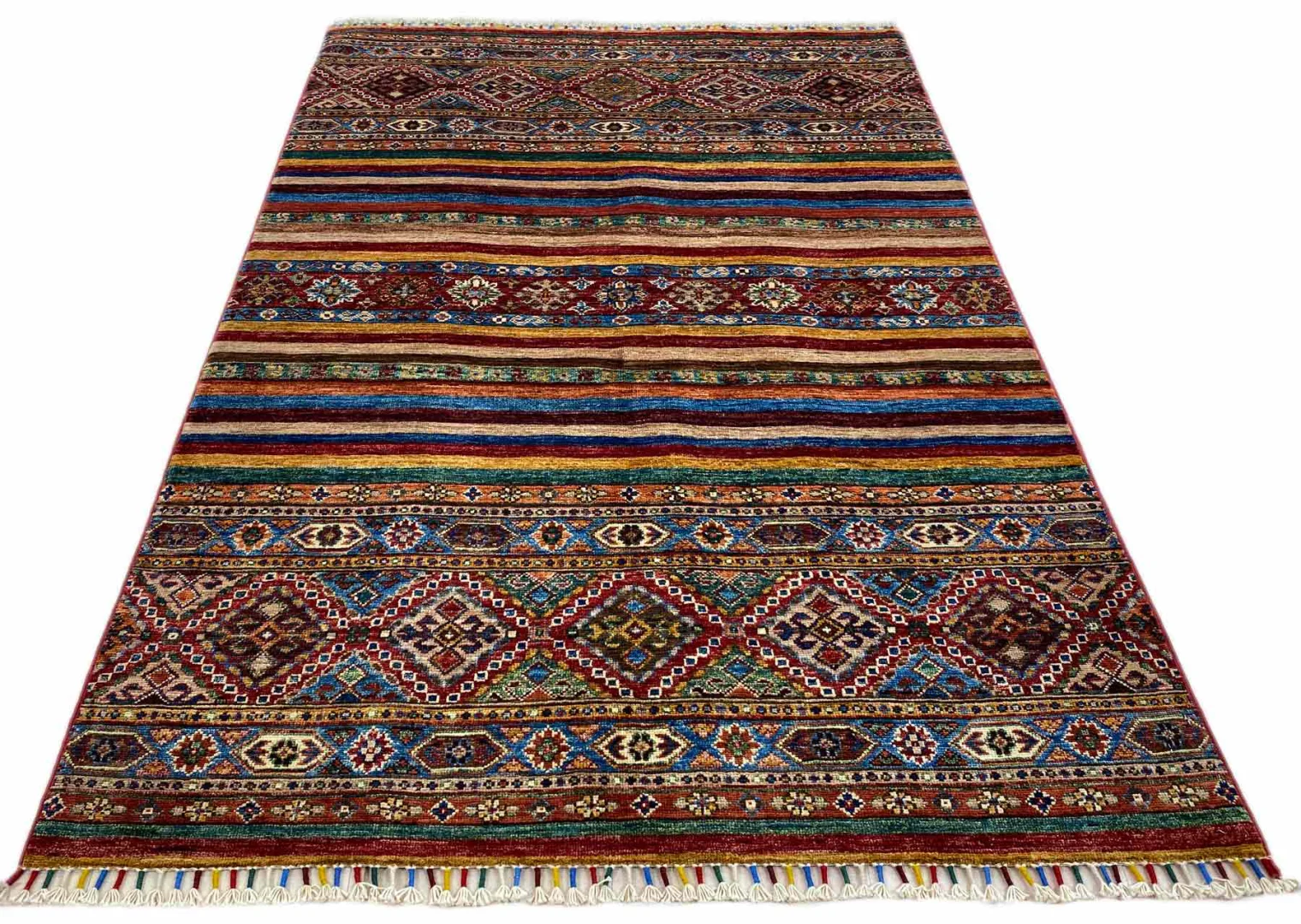 Orientteppich Samarkand 187 x 122 cm Schurwolle handgeknüpft