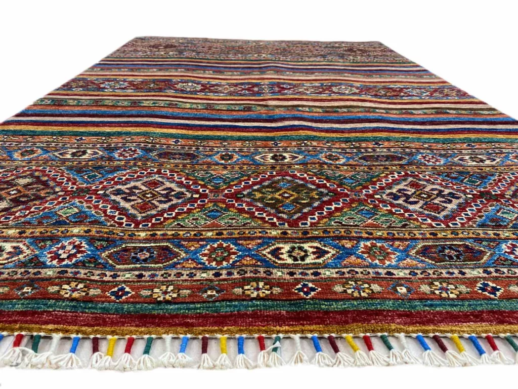 Orientteppich Samarkand 187 x 122 cm Schurwolle handgeknüpft