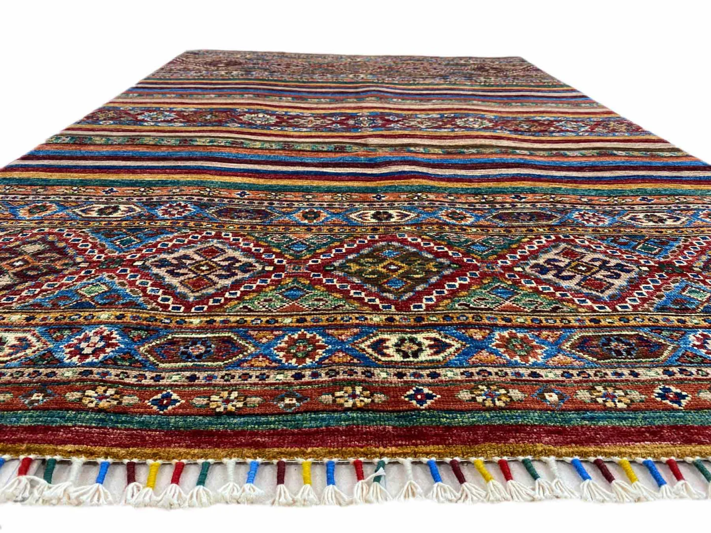 Orientteppich Samarkand 187 x 122 cm Schurwolle handgeknüpft