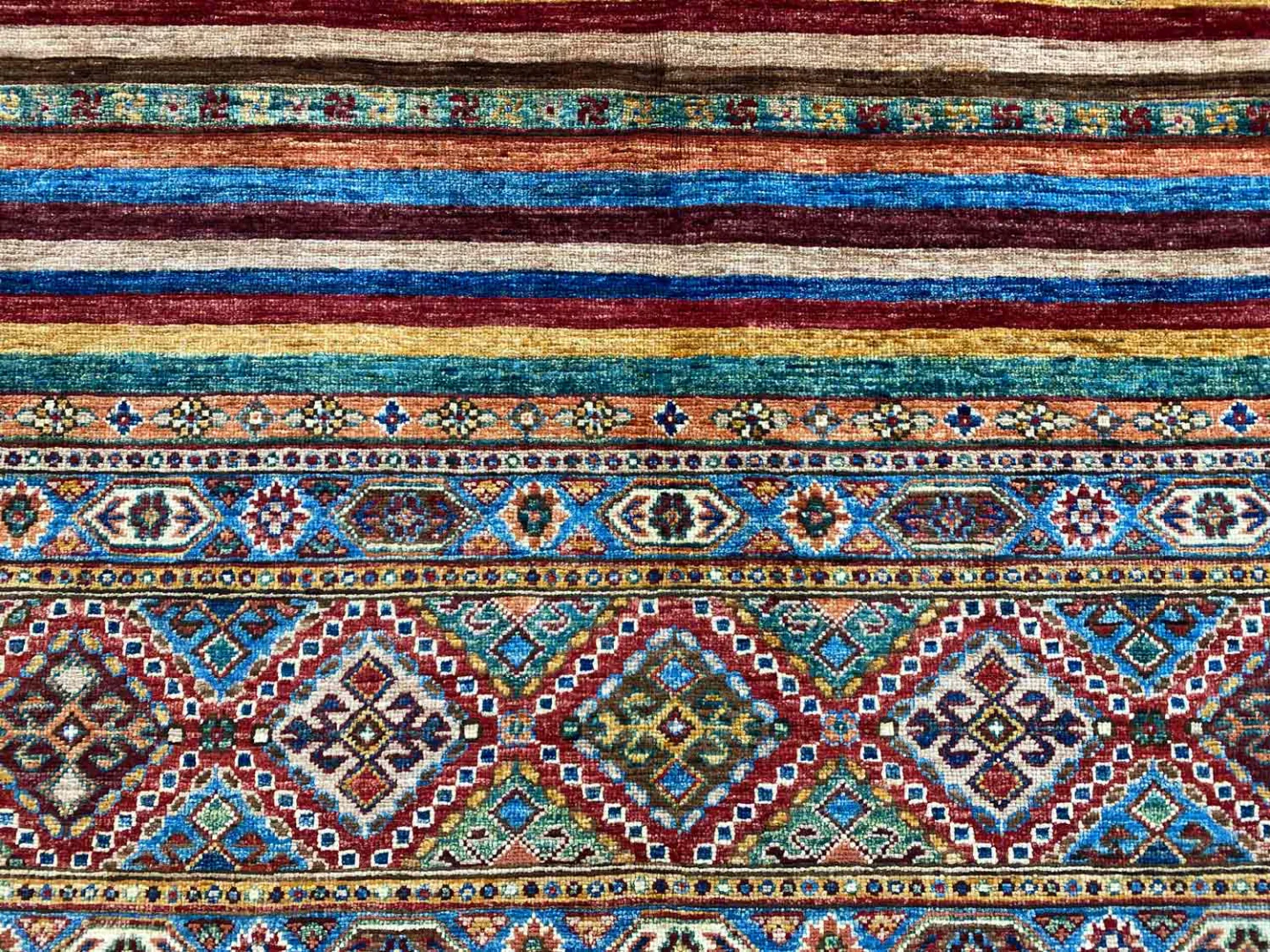 Orientteppich Samarkand 187 x 122 cm Schurwolle handgeknüpft