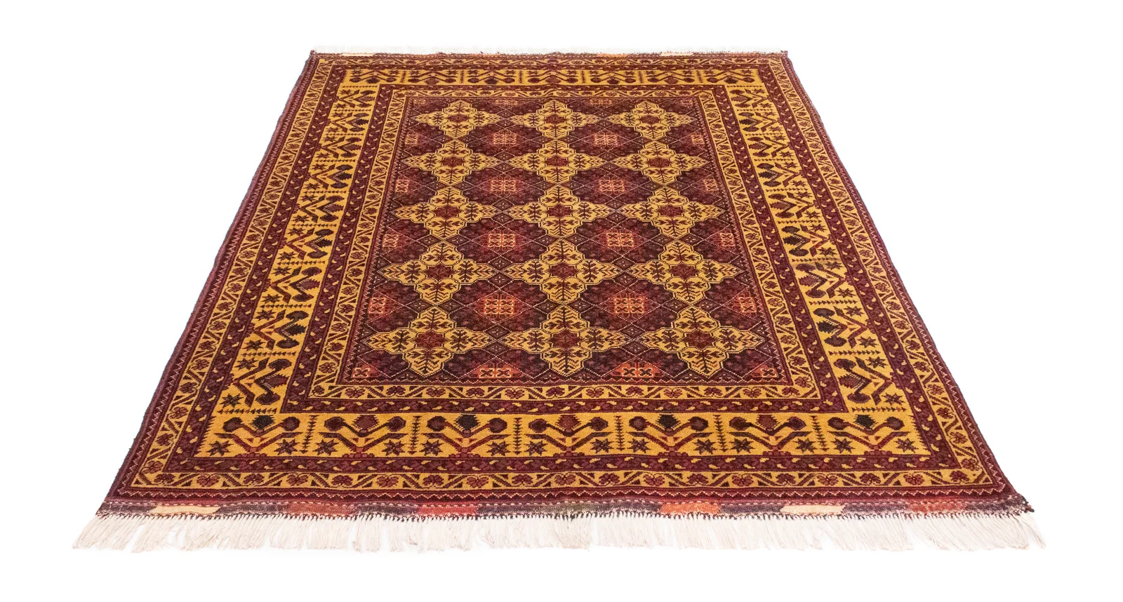 Orientteppich Samarkand 190 x 152 cm Schurwolle handgeknüpft