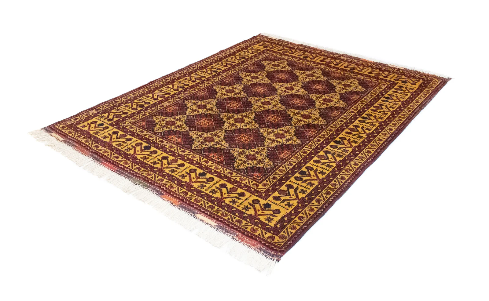 Orientteppich Samarkand 190 x 152 cm Schurwolle handgeknüpft
