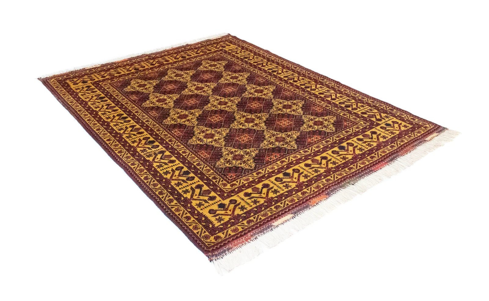Orientteppich Samarkand 190 x 152 cm Schurwolle handgeknüpft