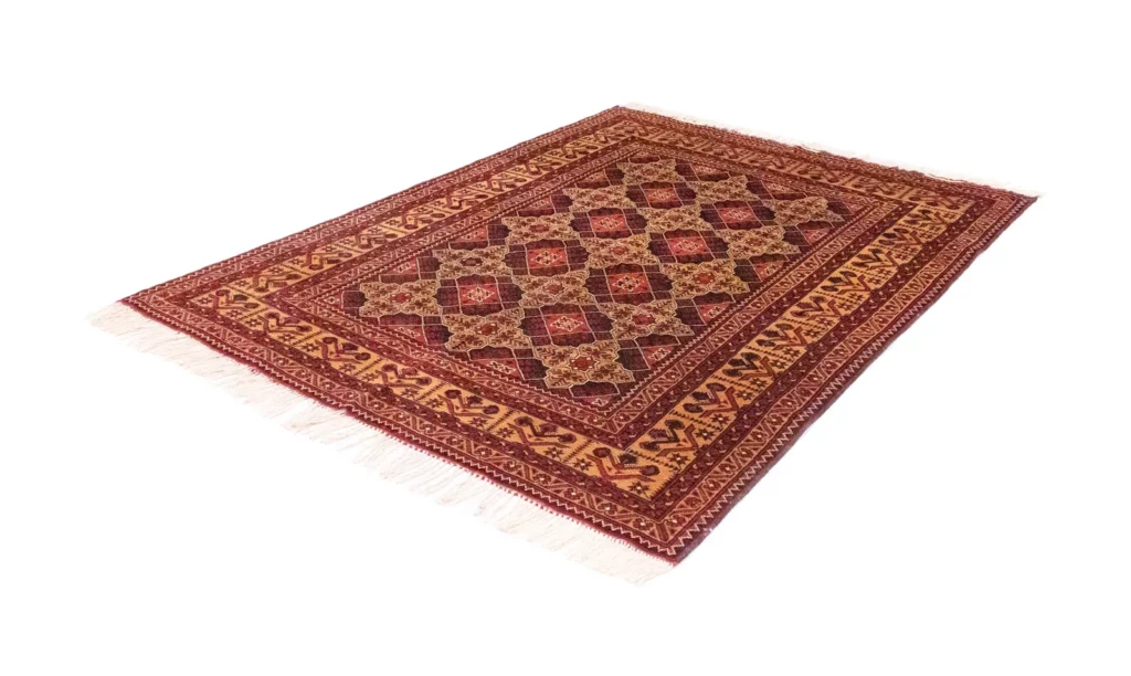 Orientteppich Samarkand 195 x 153 cm Schurwolle handgeknüpft