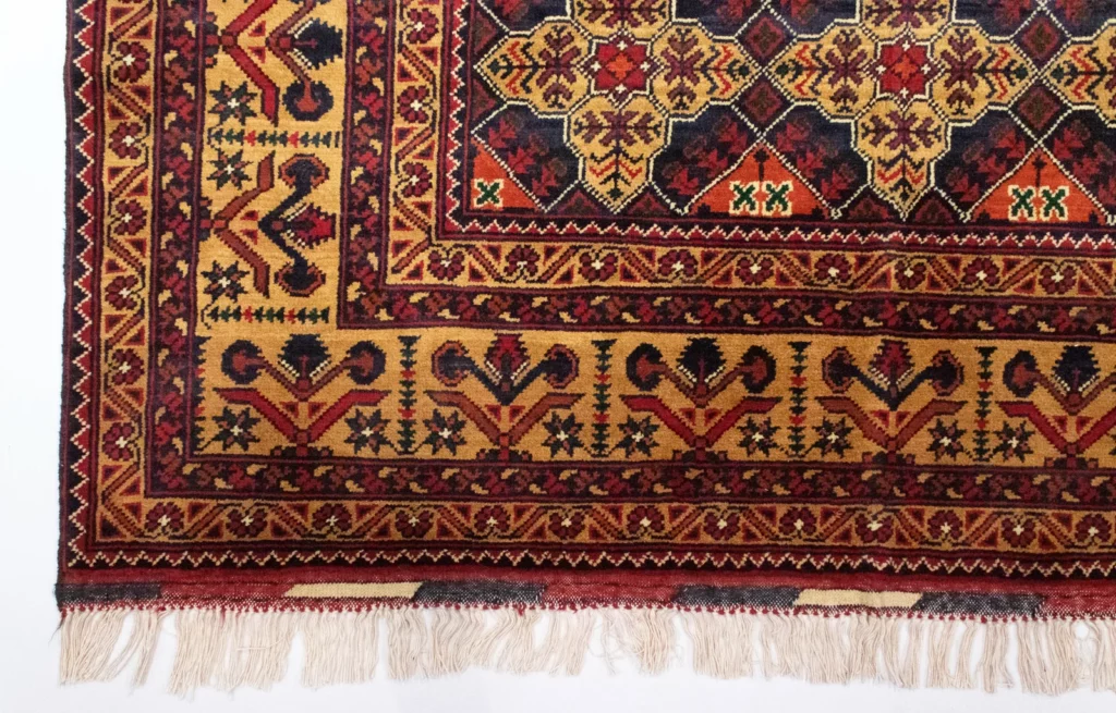 Orientteppich Samarkand 195 x 153 cm Schurwolle handgeknüpft
