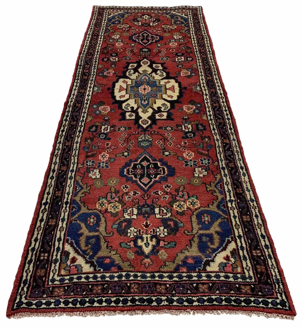 Perserteppich Hamadan 304 x 106 cm Wolle handgeknüpft