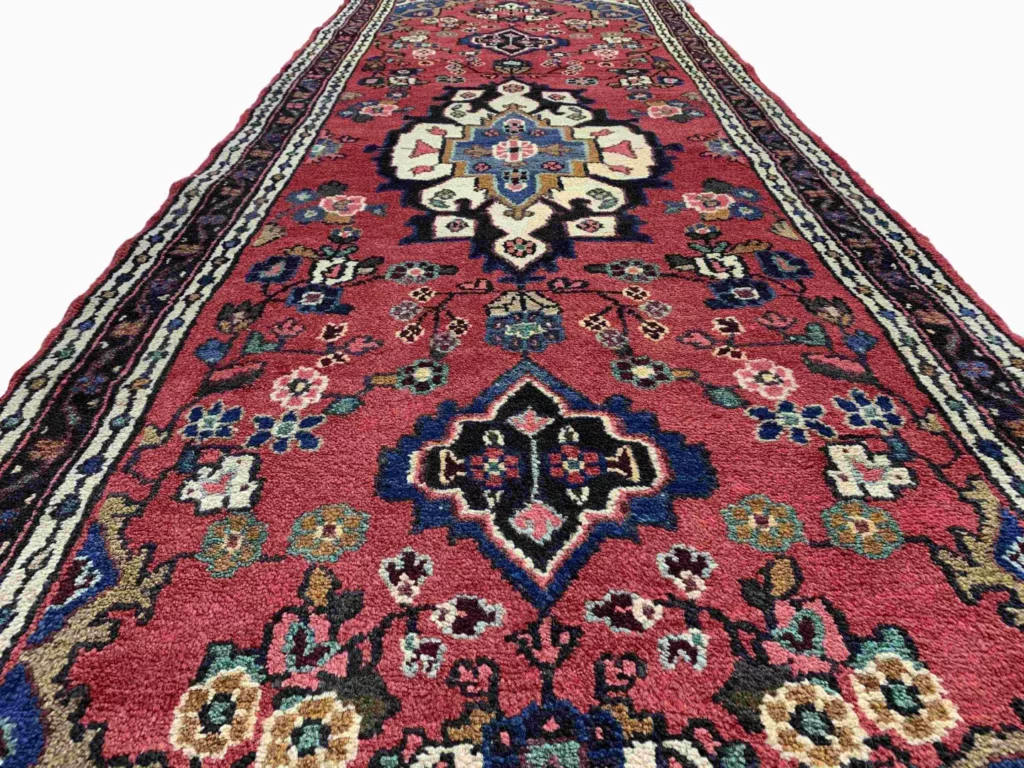 Perserteppich Hamadan 304 x 106 cm Wolle handgeknüpft