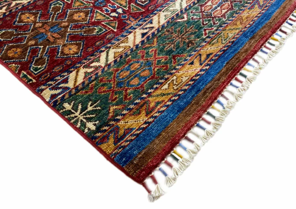 Orientteppich Samarkand 198 x 157 cm Wolle handgeknüpft