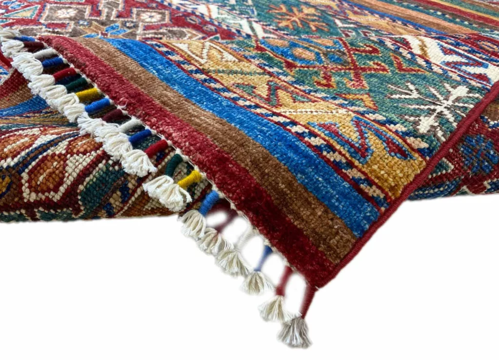 Orientteppich Samarkand 198 x 157 cm Wolle handgeknüpft