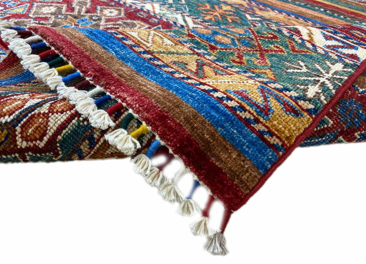 Orientteppich Samarkand 198 x 157 cm Wolle handgeknüpft