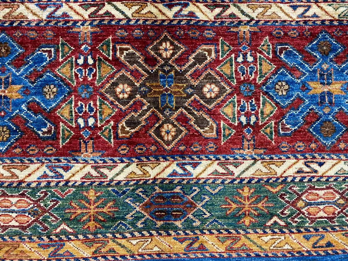 Orientteppich Samarkand 198 x 157 cm Wolle handgeknüpft