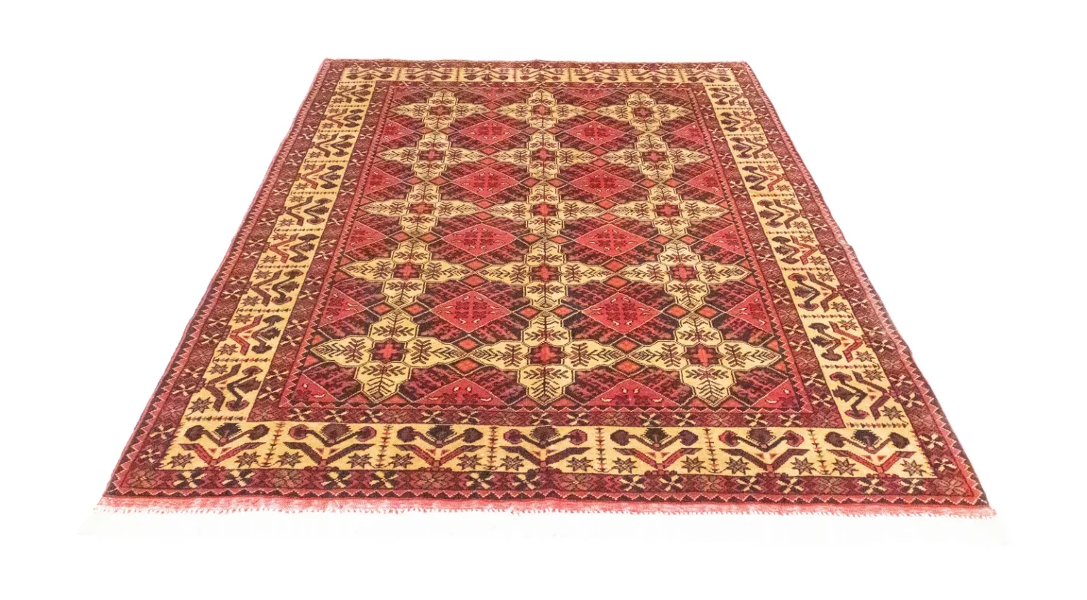 Orientteppich Samarkand 202 x 152 cm Schurwolle handgeknüpft