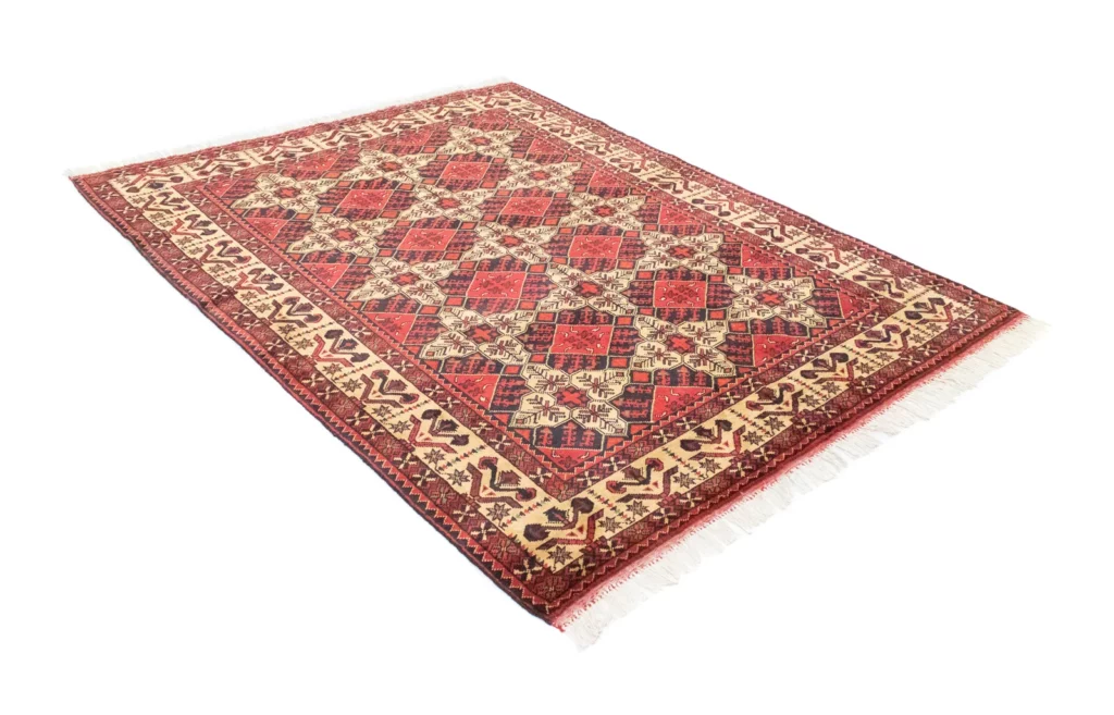Orientteppich Samarkand 202 x 152 cm Schurwolle handgeknüpft