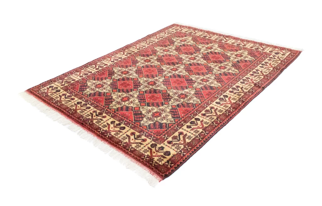 Orientteppich Samarkand 202 x 152 cm Schurwolle handgeknüpft