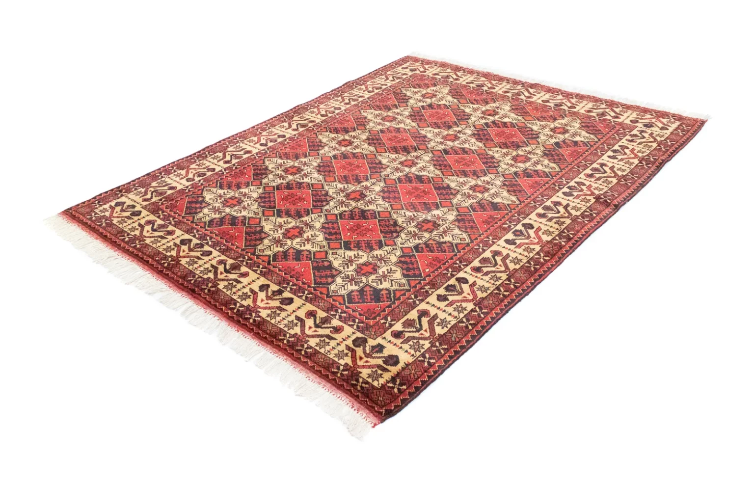 Orientteppich Samarkand 202 x 152 cm Schurwolle handgeknüpft