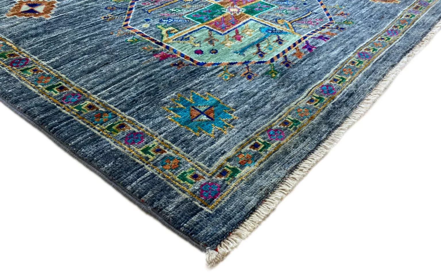 Orientteppich Samarkand 204 x 150 cm Wolle handgeknüpft