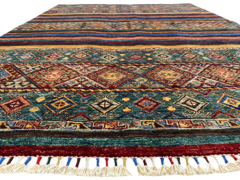 Orientteppich Samarkand 212 x 157 cm Schurwolle handgeknüpft