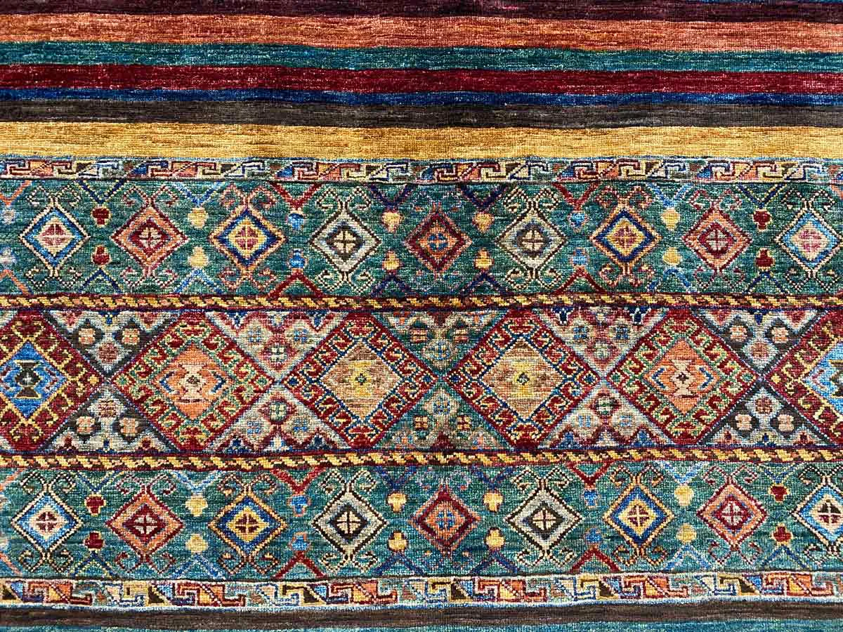 Orientteppich Samarkand 212 x 157 cm Schurwolle handgeknüpft