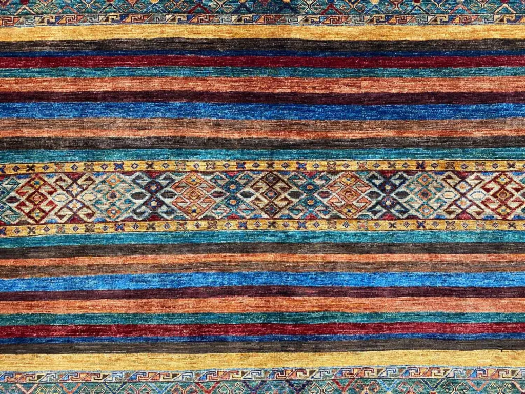 Orientteppich Samarkand 212 x 157 cm Schurwolle handgeknüpft