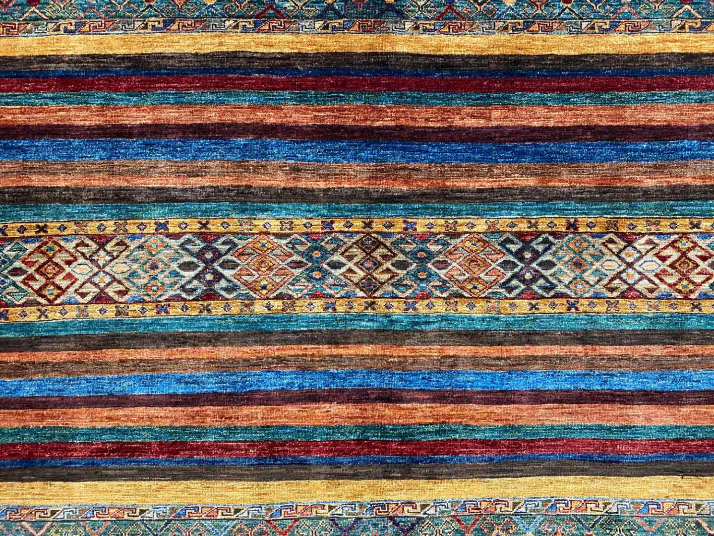 Orientteppich Samarkand 212 x 157 cm Schurwolle handgeknüpft