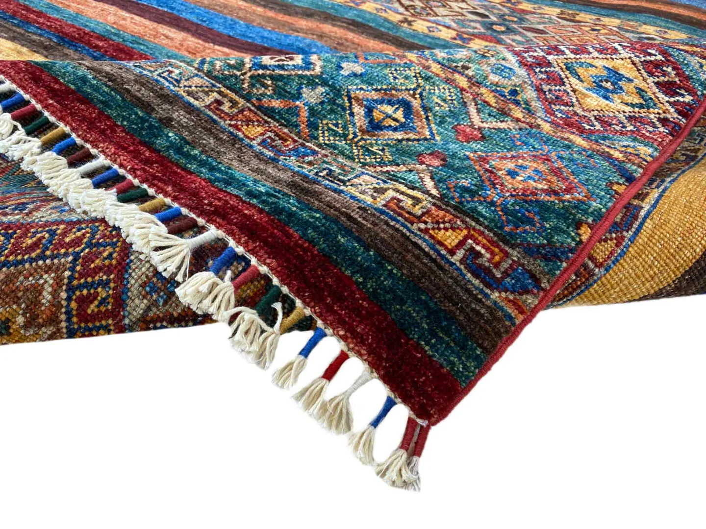 Orientteppich Samarkand 212 x 157 cm Schurwolle handgeknüpft