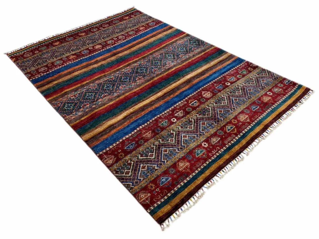 Orientteppich Samarkand 219 x 154 cm Wolle handgeknüpft