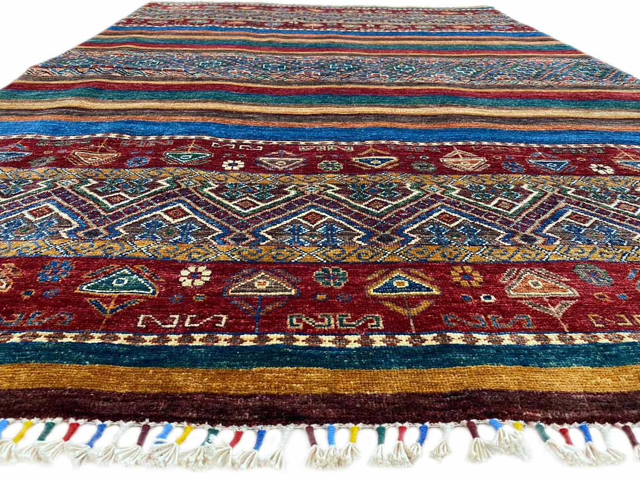 Orientteppich Samarkand 219 x 154 cm Wolle handgeknüpft