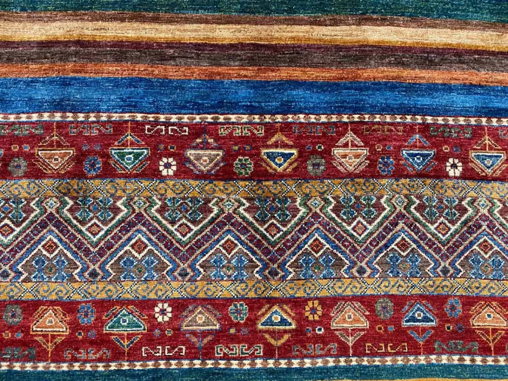Orientteppich Samarkand 219 x 154 cm Wolle handgeknüpft