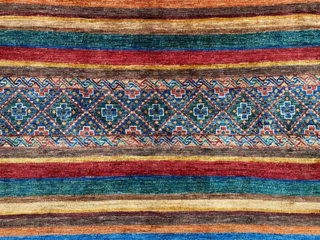 Orientteppich Samarkand 219 x 154 cm Wolle handgeknüpft