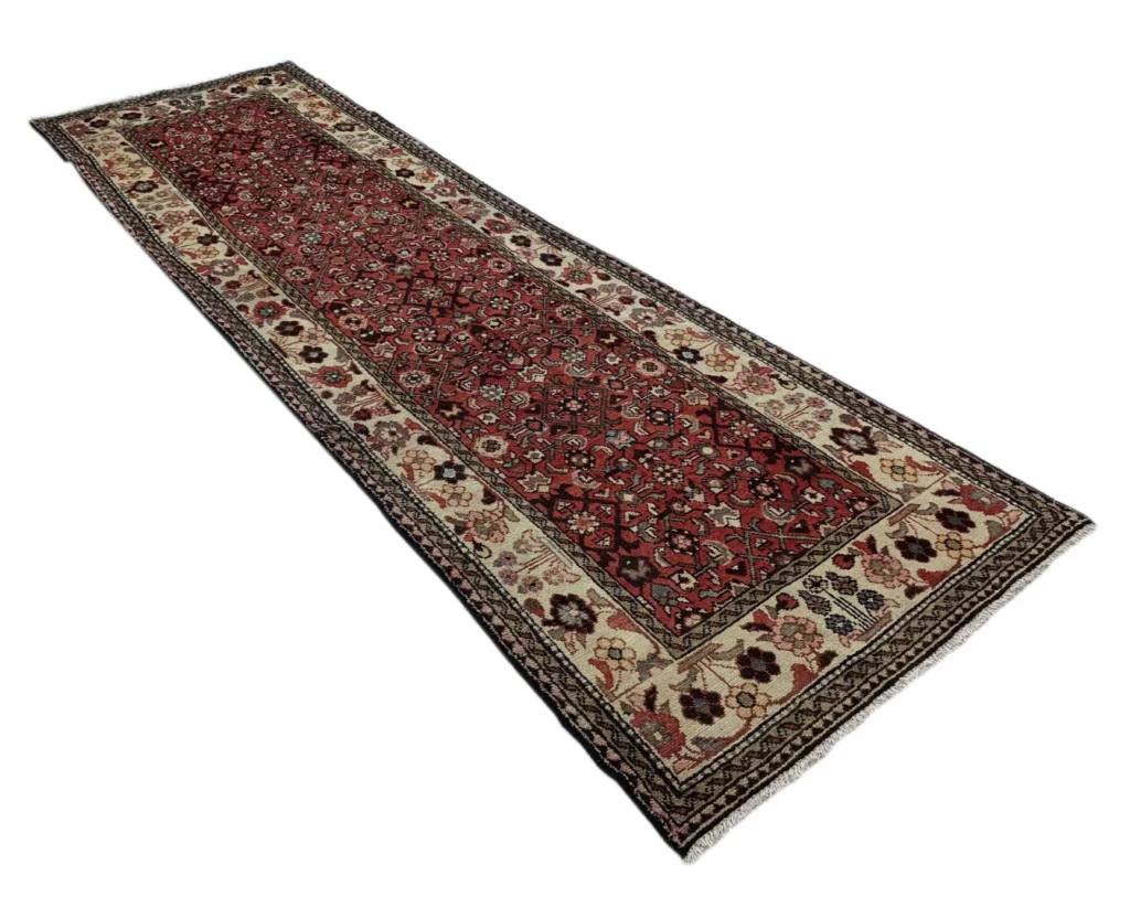 Perserteppich Hamadan 337 x 99 cm Wolle handgeknüpft