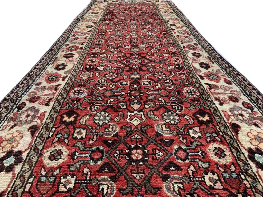Perserteppich Hamadan 337 x 99 cm Wolle handgeknüpft