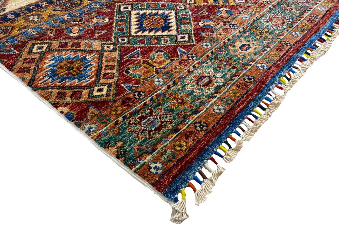 Orientteppich Samarkand 239 x 174 cm Schurwolle handgeknüpft