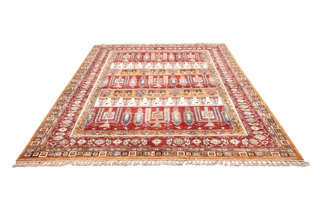 Orientteppich Samarkand 239 x 182 cm Schurwolle handgeknüpft