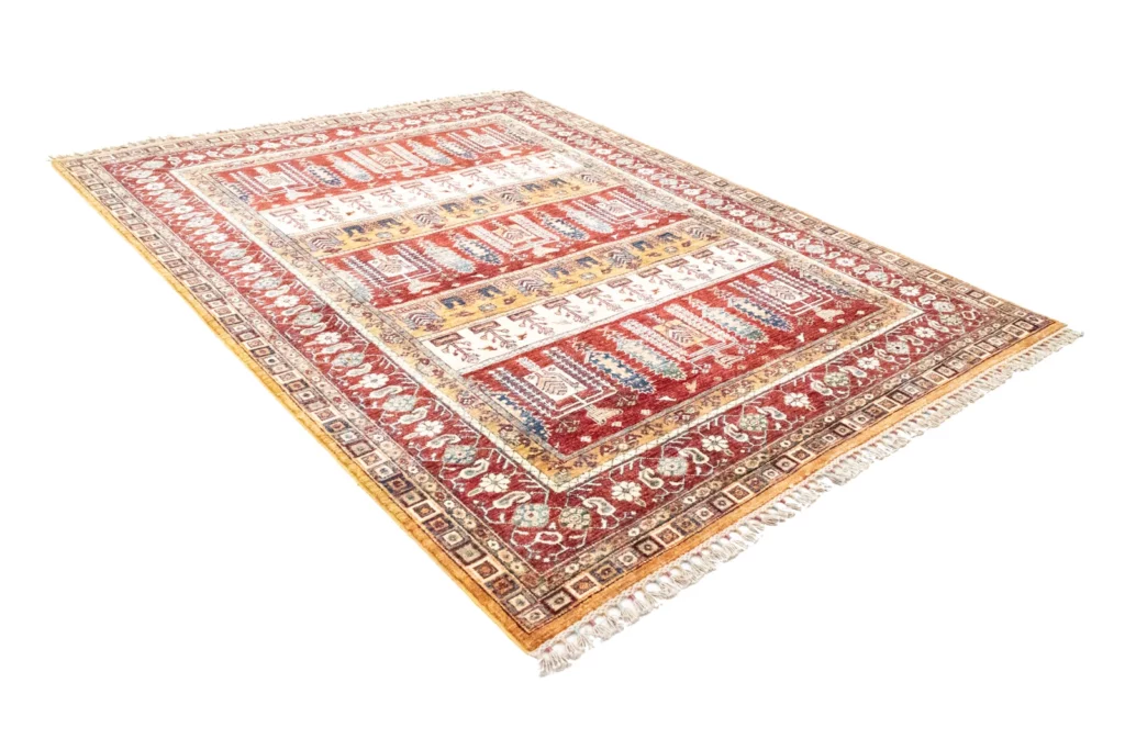Orientteppich Samarkand 239 x 182 cm Schurwolle handgeknüpft