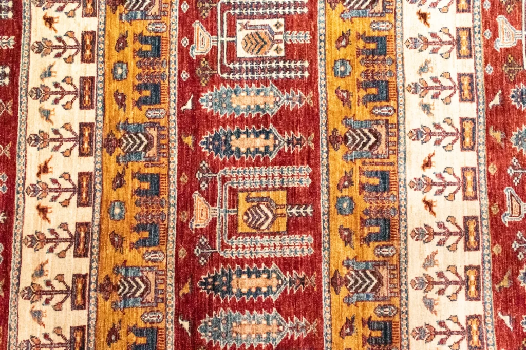 Orientteppich Samarkand 239 x 182 cm Schurwolle handgeknüpft