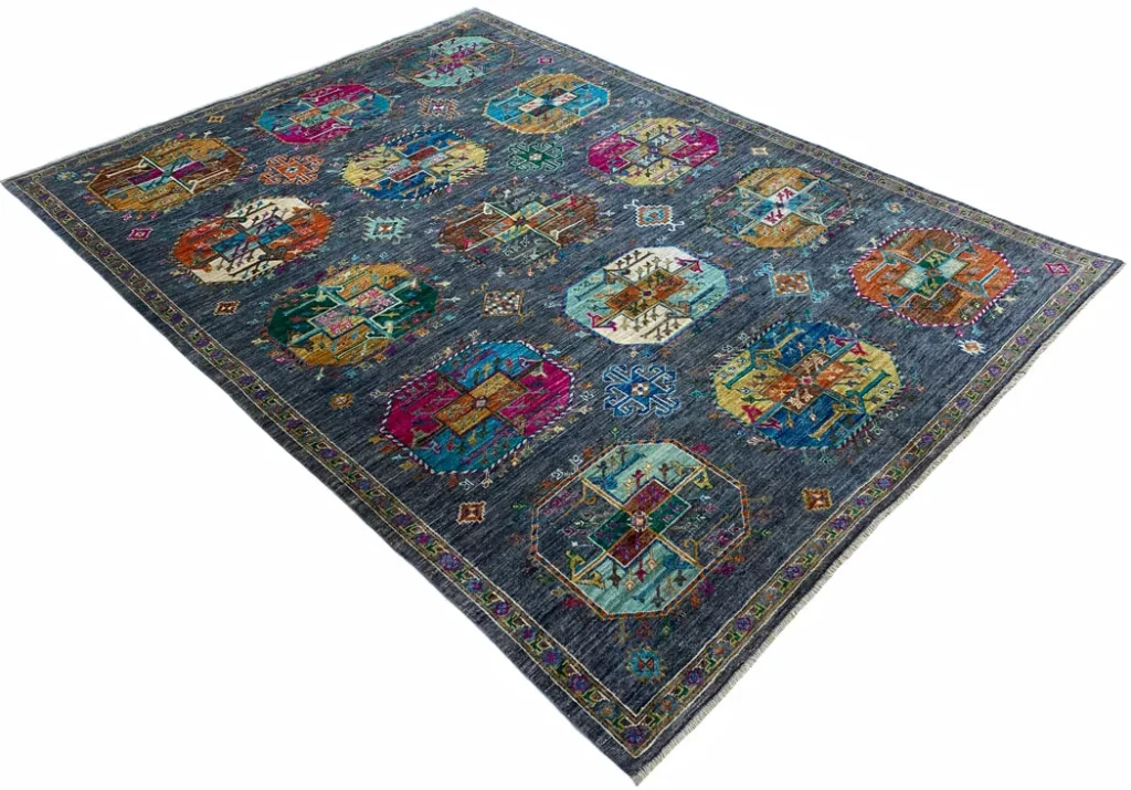 Orientteppich Samarkand 240 x 176 cm Wolle handgeknüpft